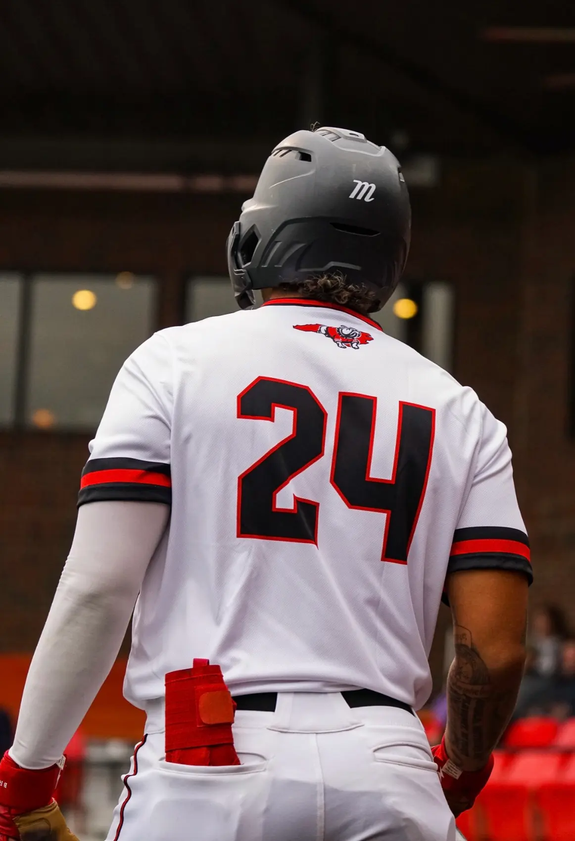 Alec Burns wearing number 24 at Gardner-Webb